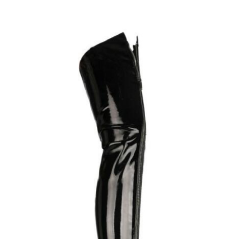JOLRE Patent Leather Over The Knee Boots