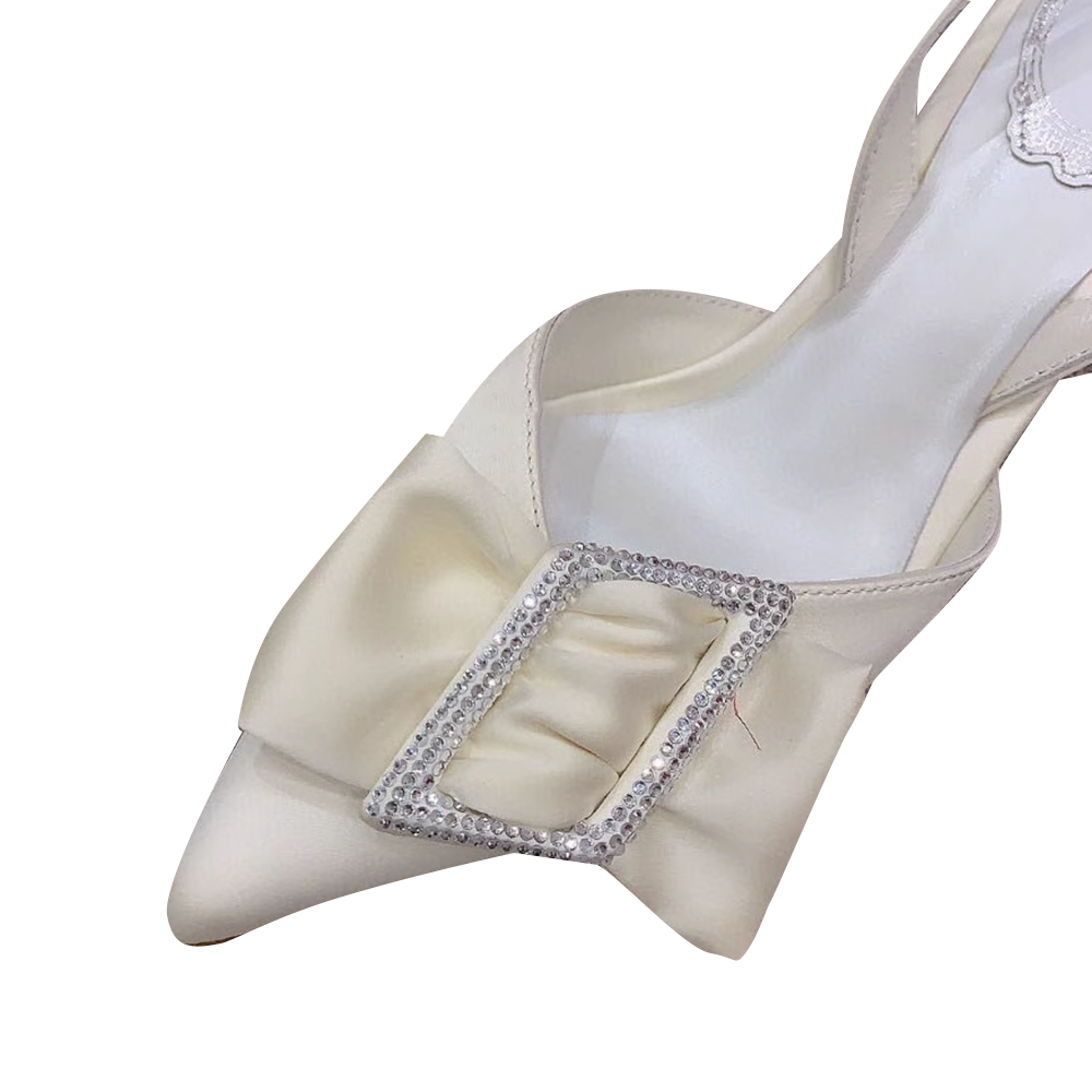 JONAH Diamante Buckled Mid Heel Sandals