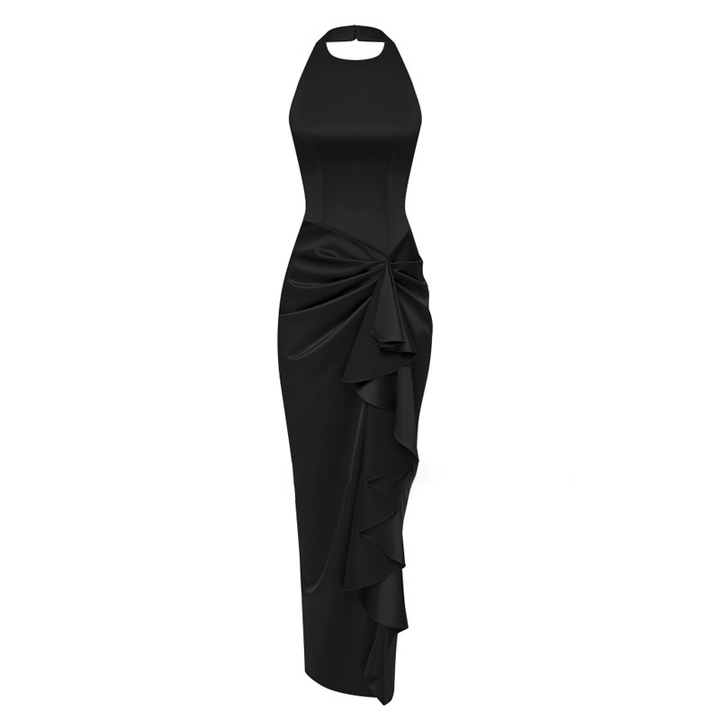 JORCE Ruffled Evening Dress Gown