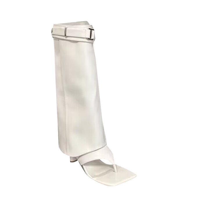 JUDEU Flip Flop Knee High Boots