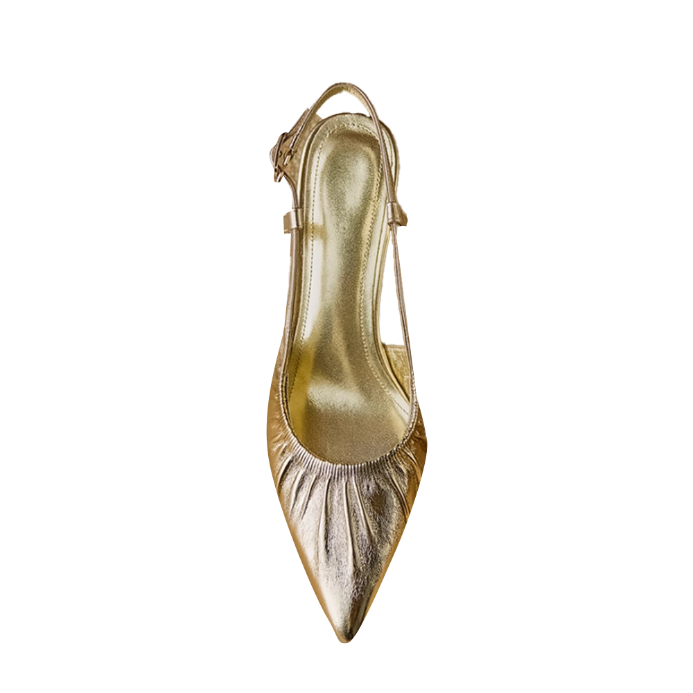 JUVCA Slingback Block Heel Sandals