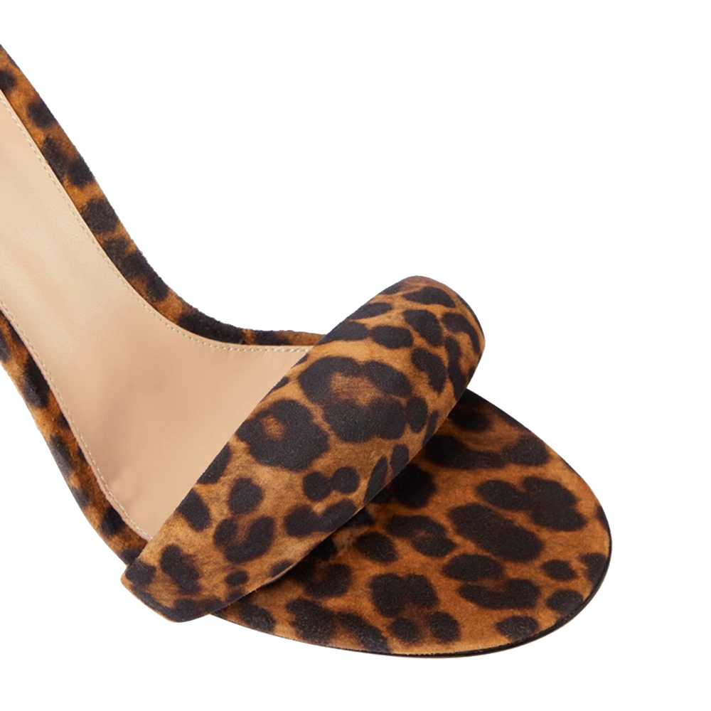 KAFIN Printed Stiletto High Heel Mules Sandals - 9.5 cm