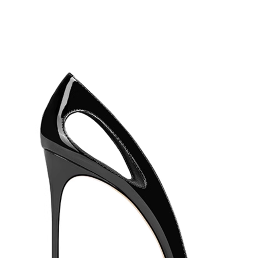 KEMJA Sequinned Cut Out Mid Heel Pumps - 6cm