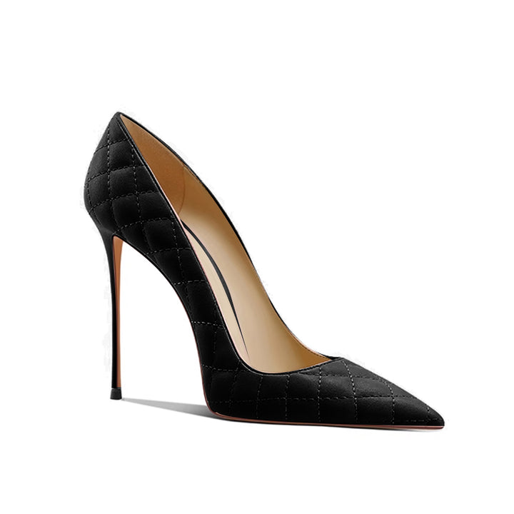 KIAZA Quilted High Heel Pumps - 10cm