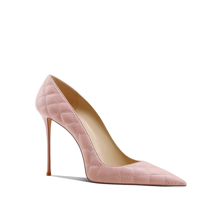KIAZA Quilted Mid Heel Pumps - 8cm