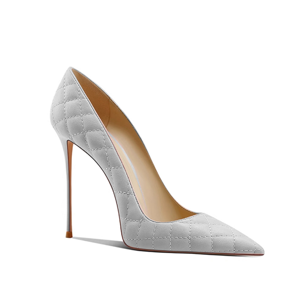 KIAZA Quilted High Heel Pumps - 10cm