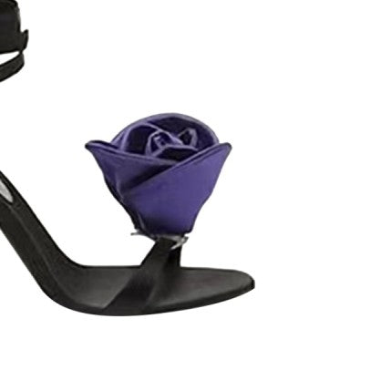 KICRU Flower Lace Up High Heel Sandals