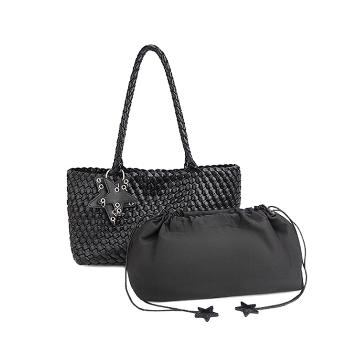 KOSET Braided Oversized Tote Bag