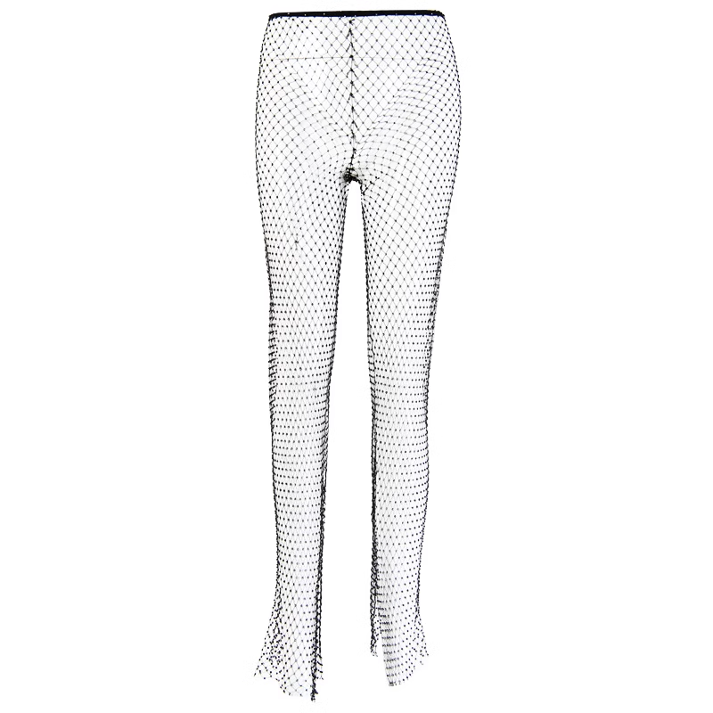 KUNNA Diamante See-Through Pants