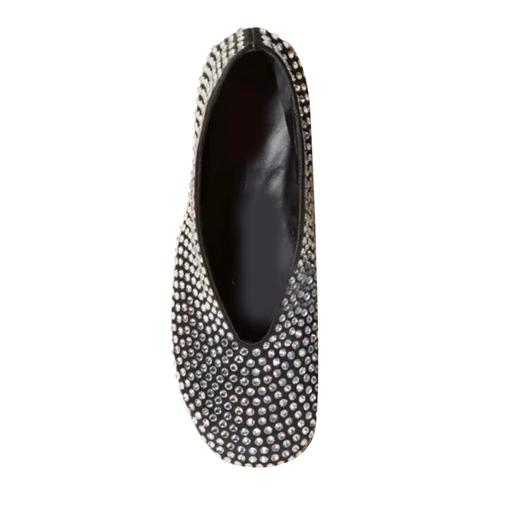 KUREL Diamante Flat Ballet Shoes