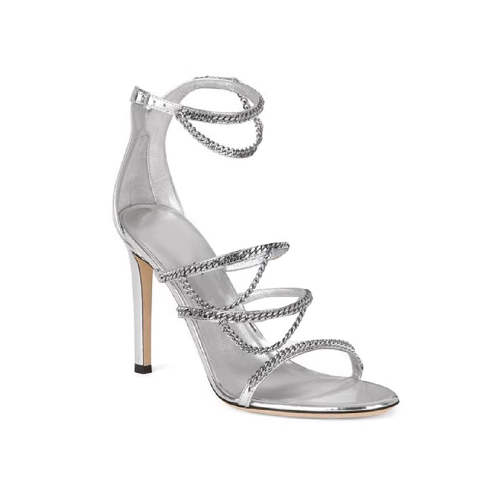 KURSE Chain High Heel Sandals - 8.5cm