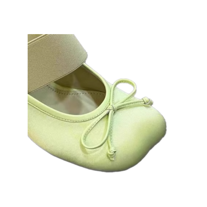 KUVIL Bow Embellished Block Heel Mules Sandals