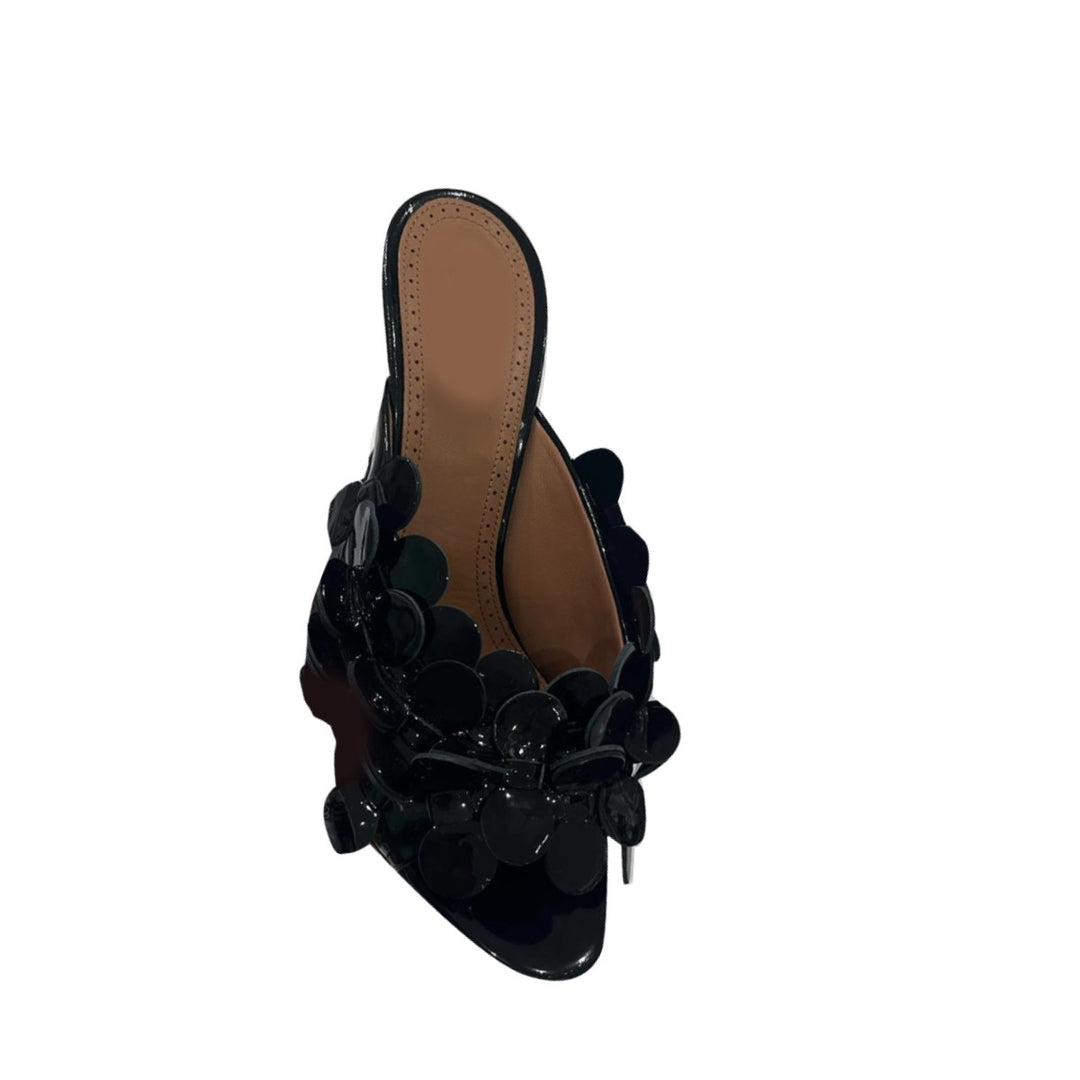 LAIKE Flower Mules Sandals