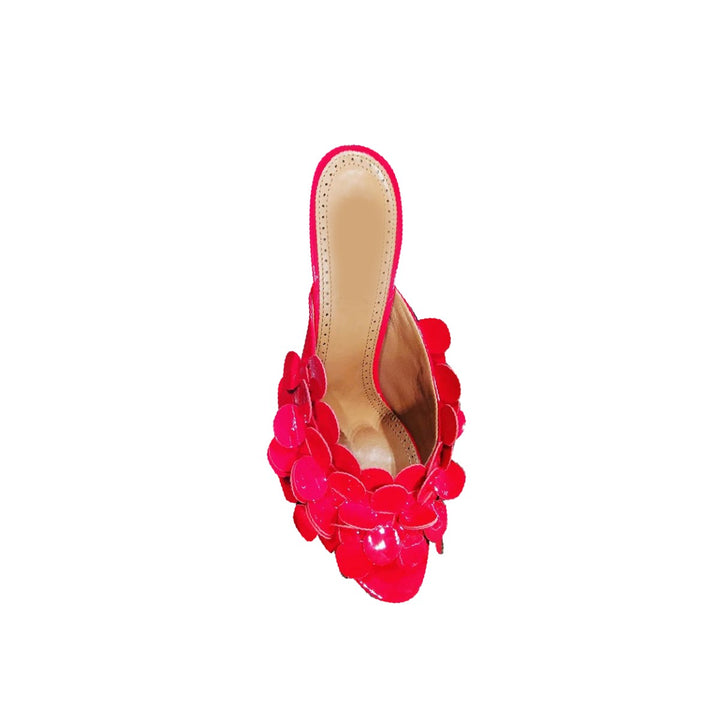 LAIKE Flower Mules Sandals