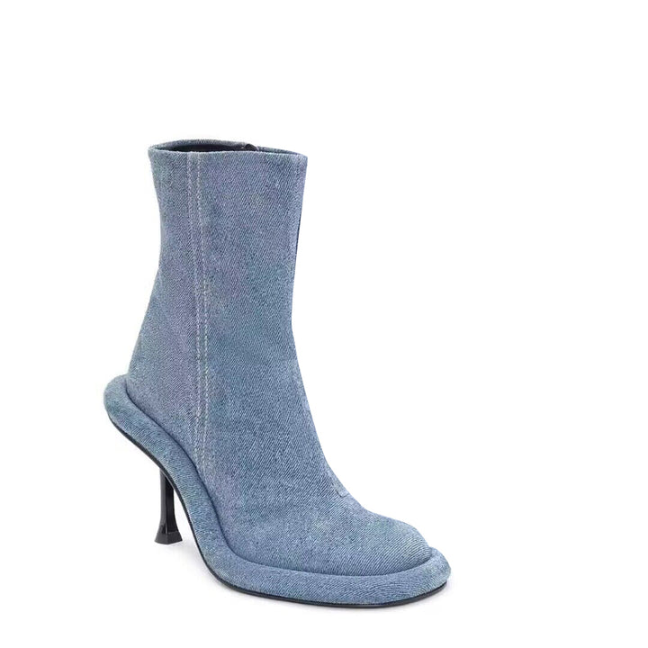 LAZUI Stiletto Heel Ankle Boots