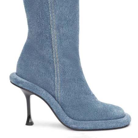 LAZUI Stiletto Heel Knee High Boots