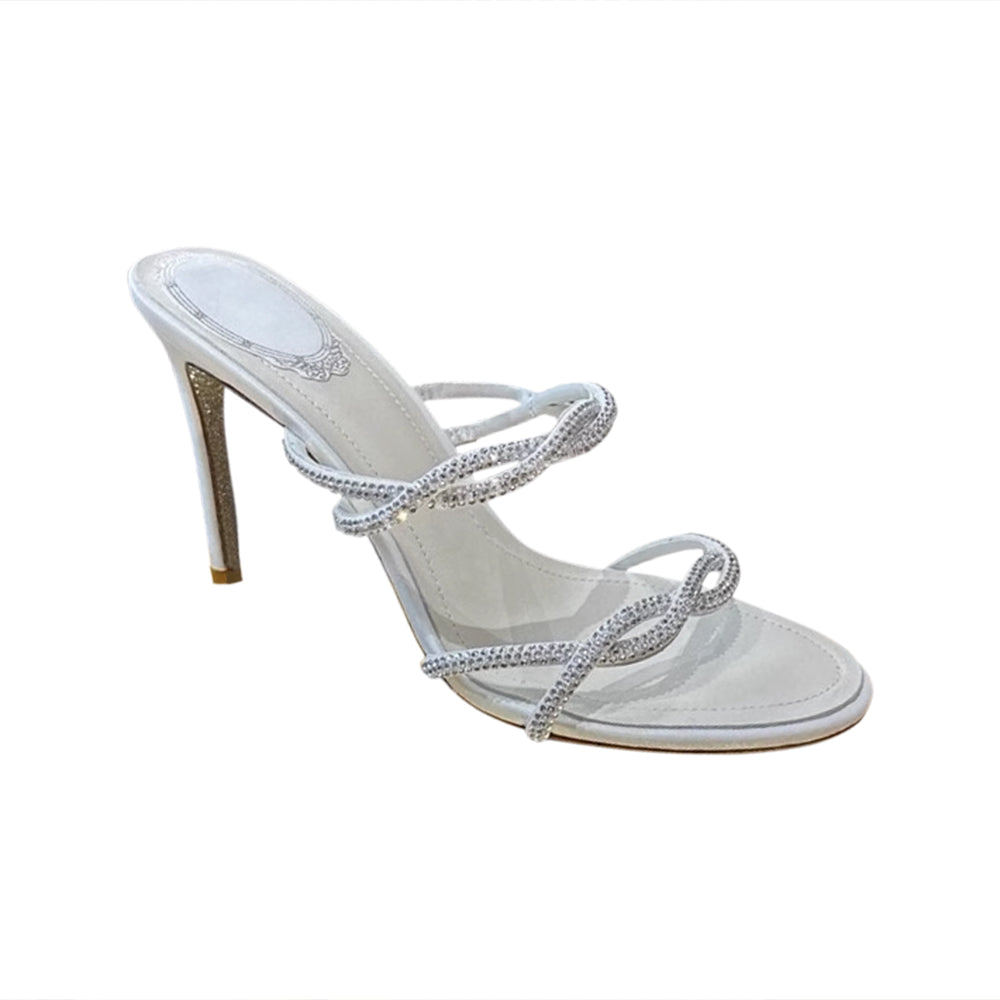 LCAVE Diamante Mules Sandals