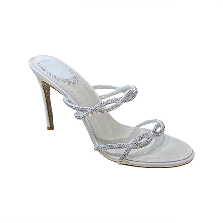 LCAVE Diamante Mules Sandals