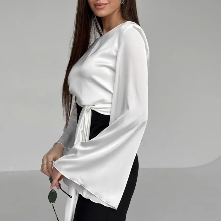 LEDOA Lace Up Cropped Top