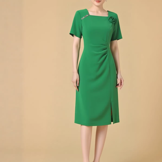 LENUS Diamante Evening Dress Gown