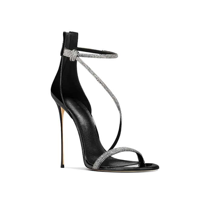 LEVIA Diamante High Heel Sandals - 10cm