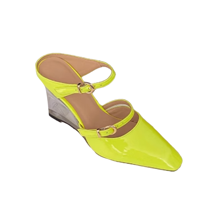 LEVUT Wedged Heel Mules Sandals