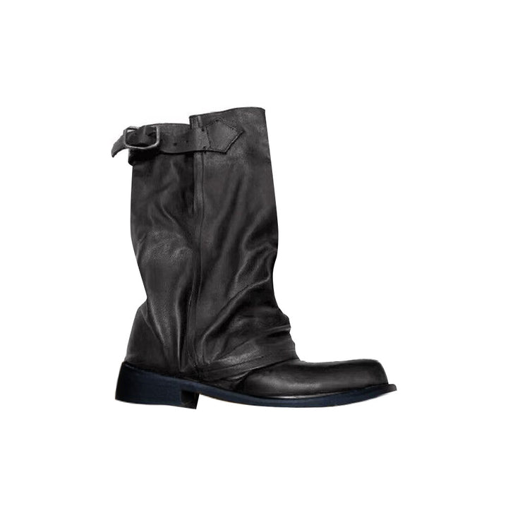 LUROS Buckled Ankle Boots