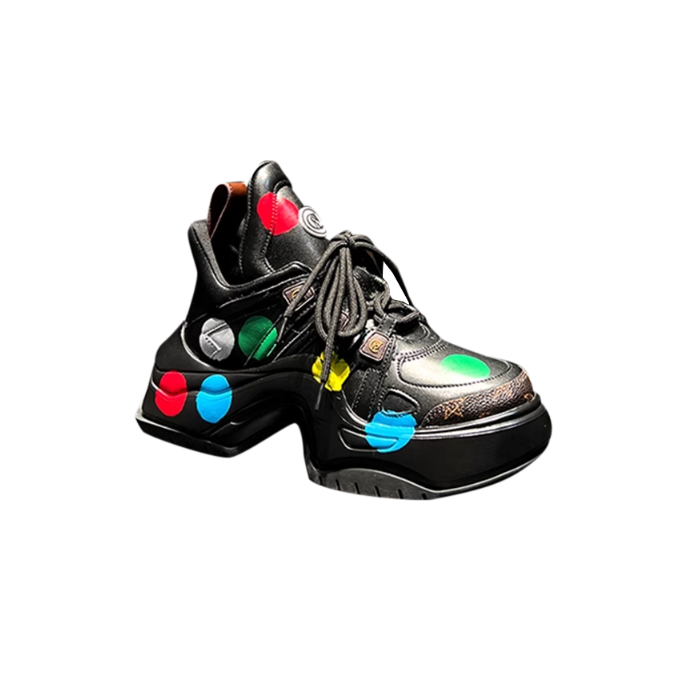 MALKE Lace Up Sneakers