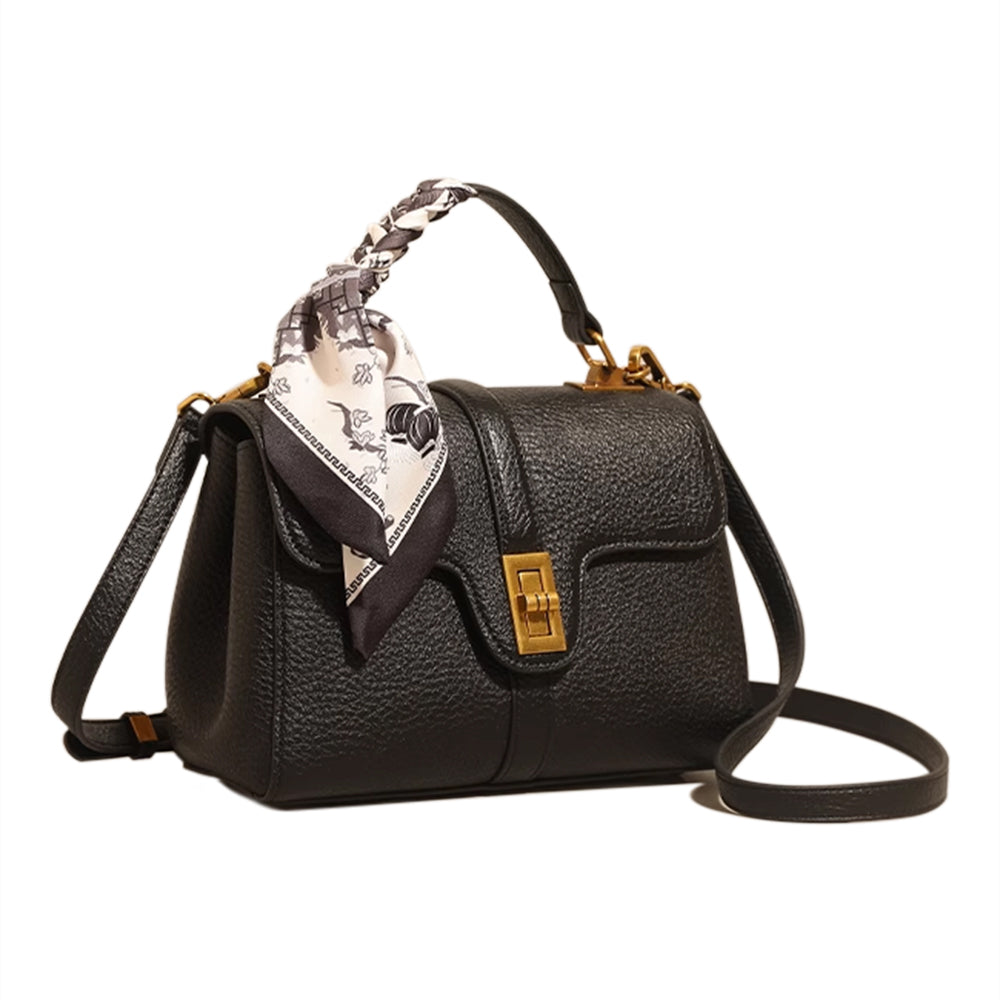 MEGNU Metal Lock Tote Bag