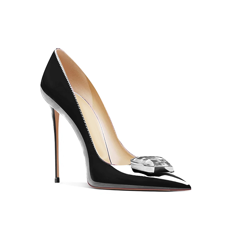 MEKOR Diamante High Heel Pumps - 10cm