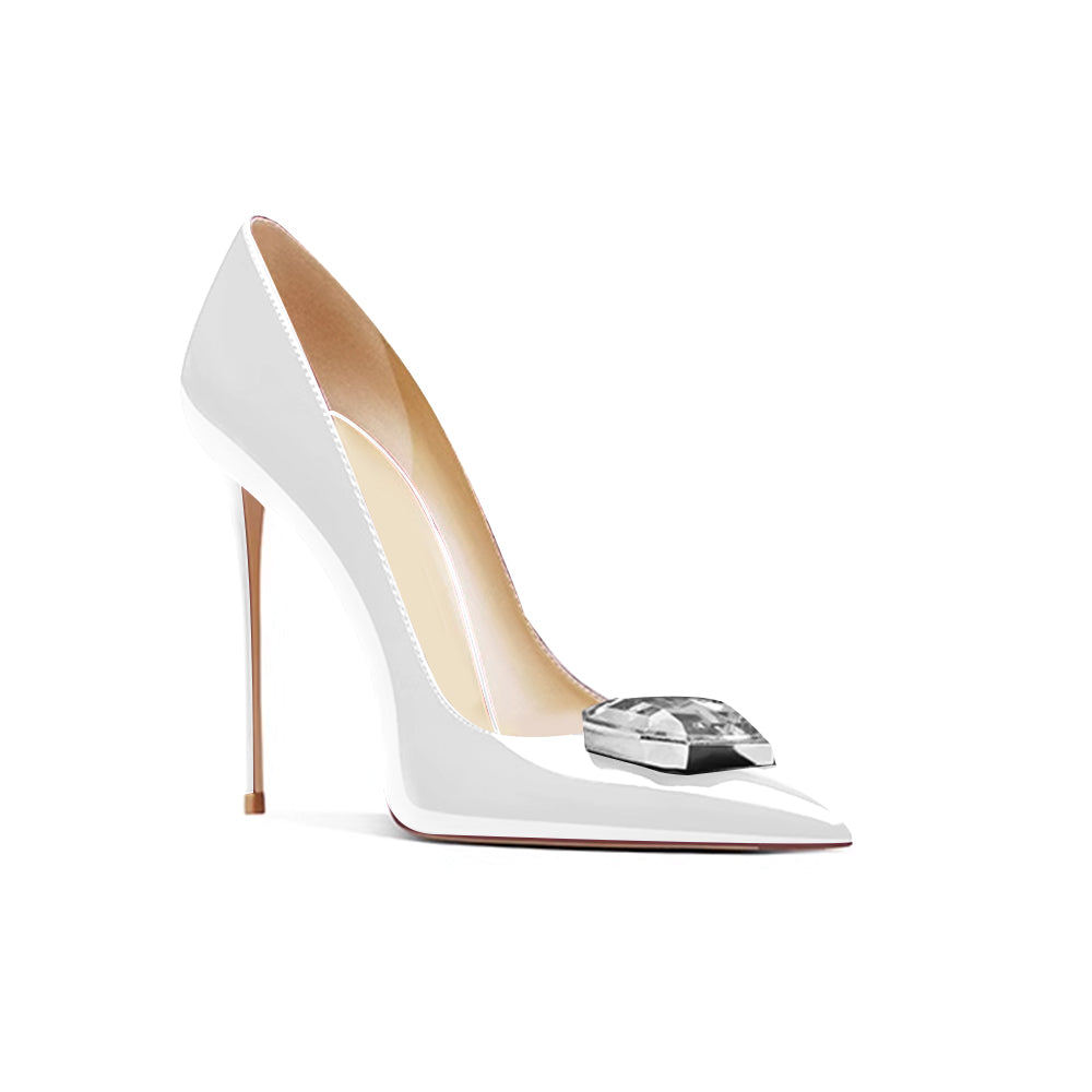 MEKOR Diamante High Heel Pumps - 10cm