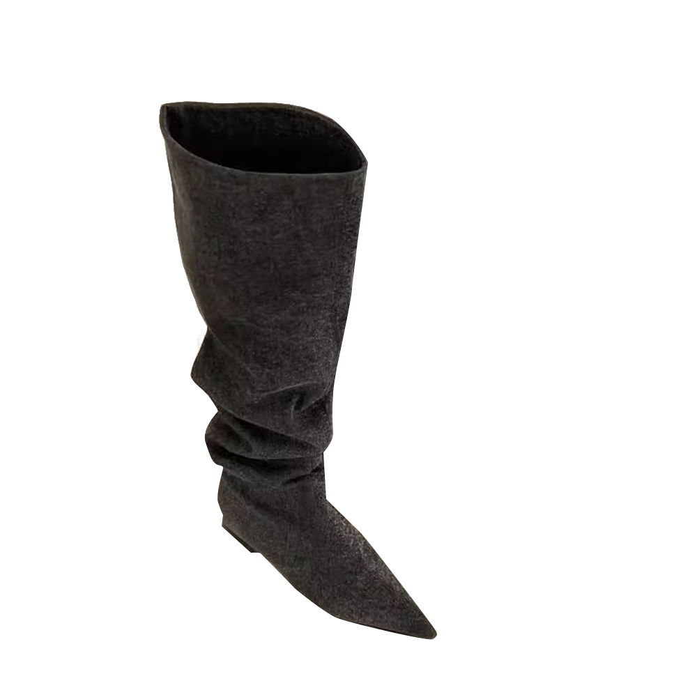 MELIU Denim Knee High Boots