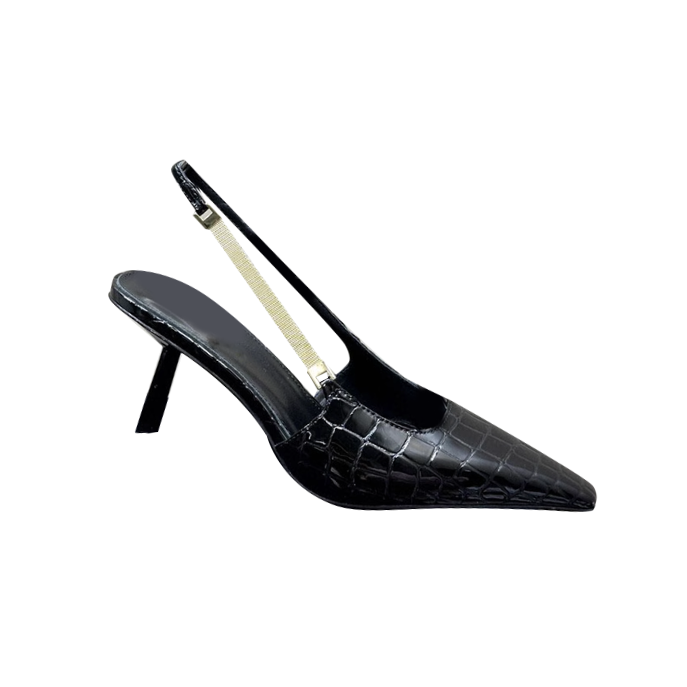 MIRCA Ankle Strap Mid Heel Sandals