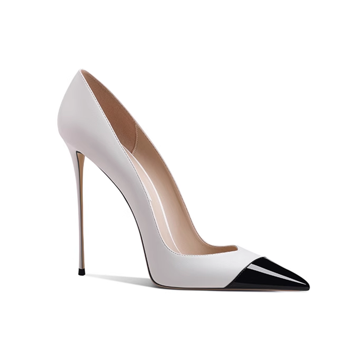 MOREY Bi-Color High Heel Pumps - 10cm