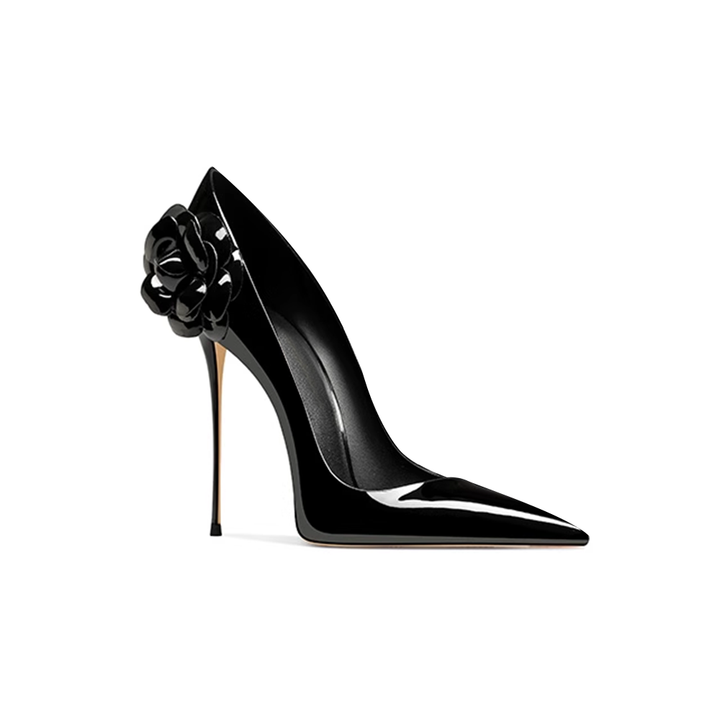 MUCHE Flower Embellished High Heel Pumps - 10cm