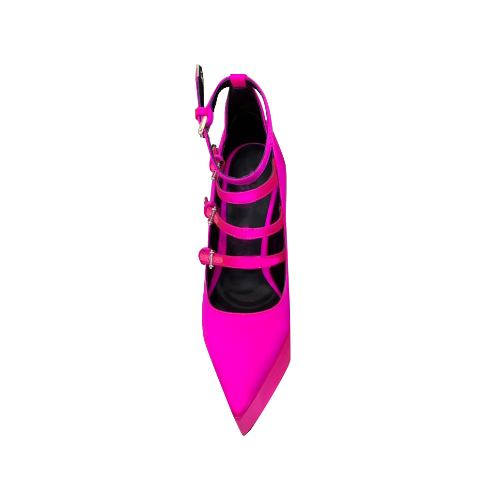 NAHRU Buckled Platform Sandals
