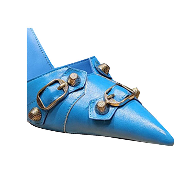NAISA Studded Mules Sandals - 9cm