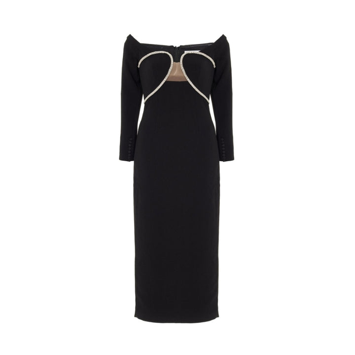 NASHE Off-Shoulder Evening Dress Gown