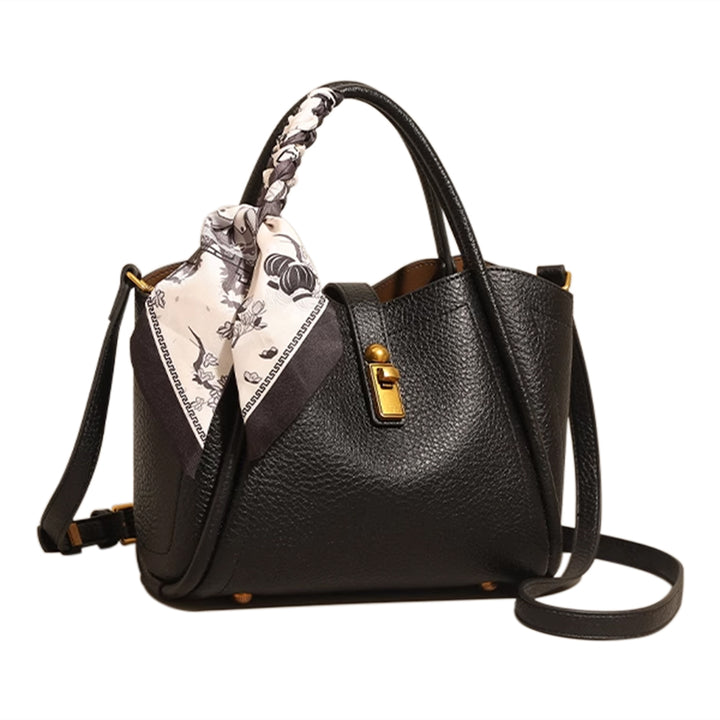 NAVTO Scarf Metal Lock Tote Bag