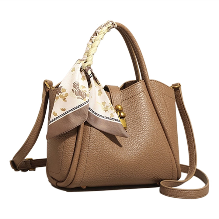 NAVTO Scarf Metal Lock Tote Bag