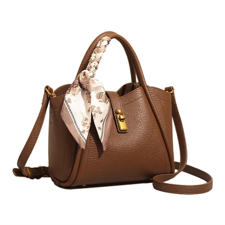 NAVTO Scarf Metal Lock Tote Bag