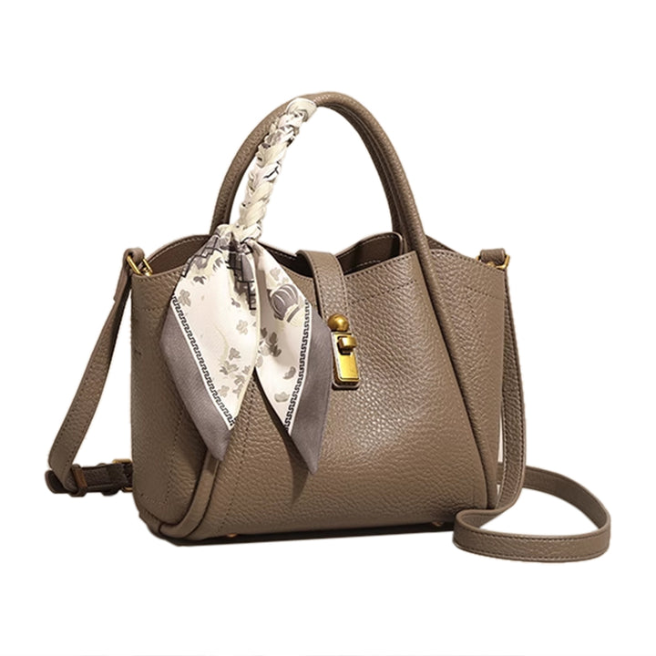 NAVTO Scarf Metal Lock Tote Bag