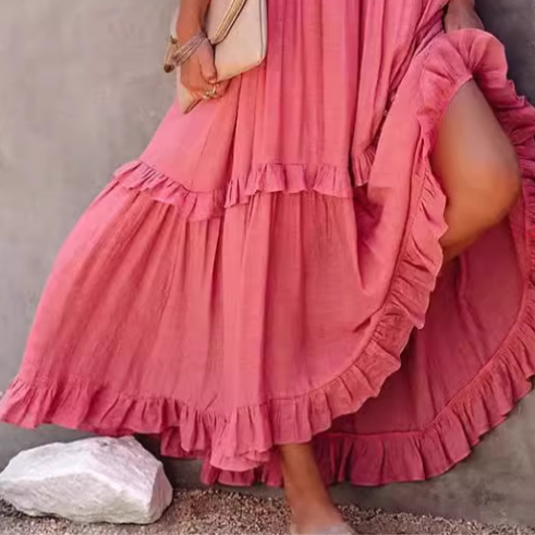 NOHAN Ruffled Maxi Dress