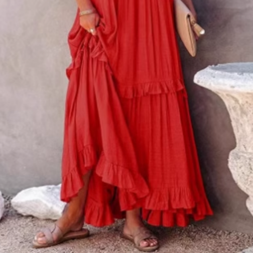 NOHAN Ruffled Maxi Dress