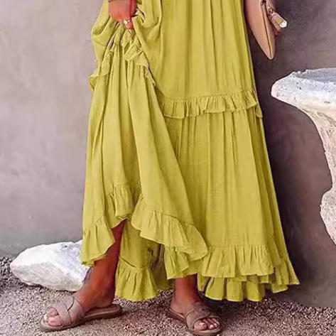NOHAN Ruffled Maxi Dress