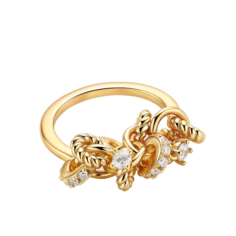 NUFRA Multi Ring Diamante Ring