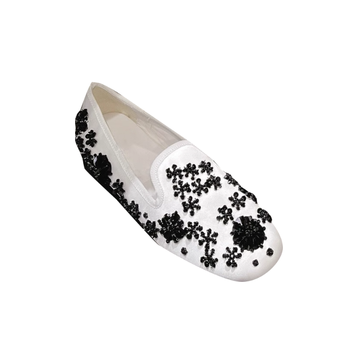 NUIDO Beaded Flats