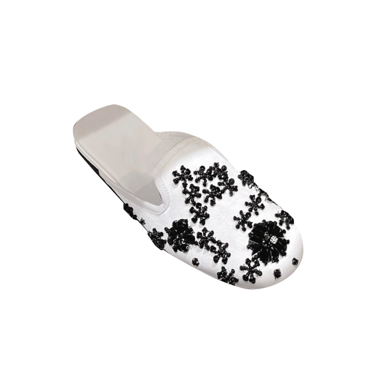NUIDO Beaded Slippers Slides