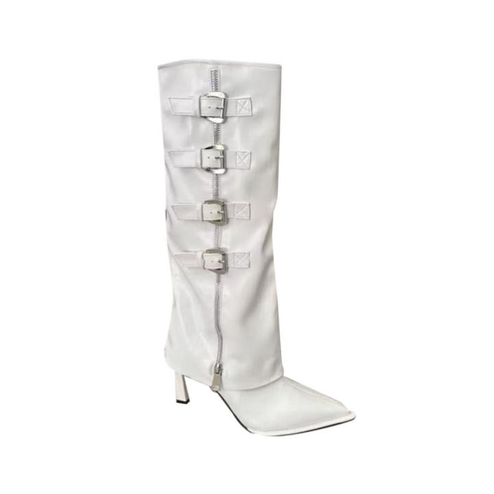RAHEL Buckled Knee High Boots