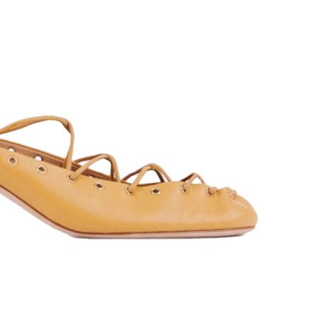 RANUD Lace Up Kitten Heel Sandals
